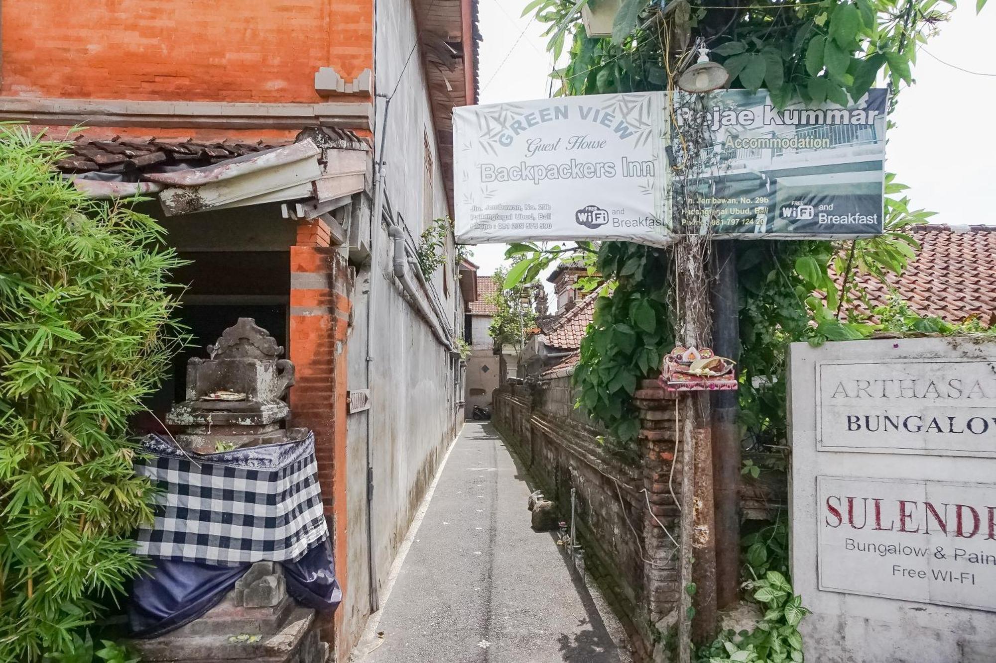 Green View Ubud Hostel Bali Bagian luar foto